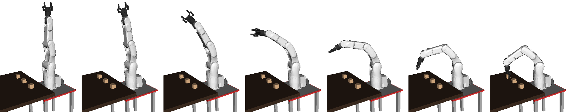 Motion planned using OpenRAVE's Bi-RRT.
